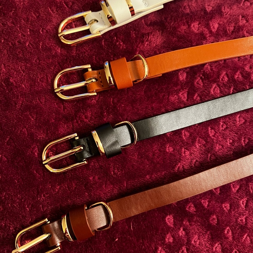 Set 4 Thin Belts - Picture 7 of 10